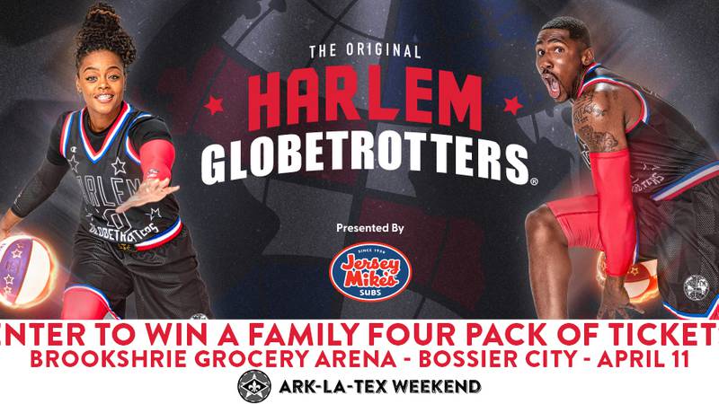 Win four tickets to the Harlem Globetrotters!