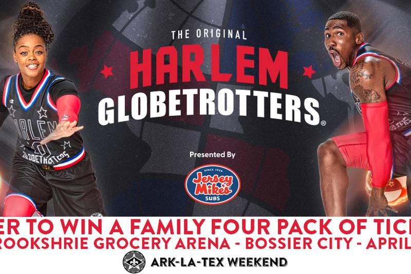 Win four tickets to the Harlem Globetrotters!