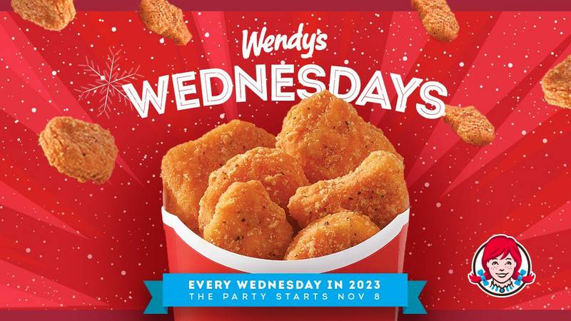 Wendy’s offers free nuggets every Wednesday for the rest of the year